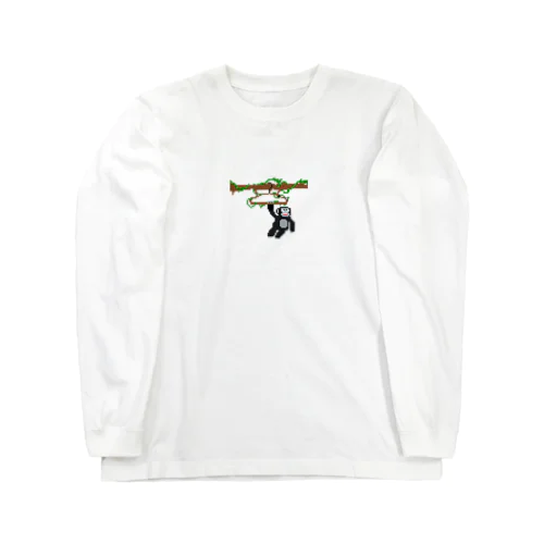 ハンガーにぶら下がったゴリラ Long Sleeve T-Shirt