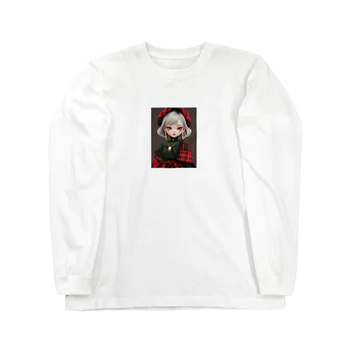 タータンチエクの服を着た少女　なでしこ1478 Long Sleeve T-Shirt