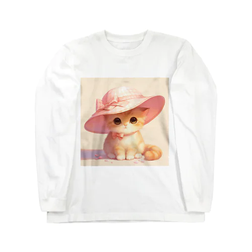 帽子をかぶった可愛い子猫 Marsa 106 Long Sleeve T-Shirt