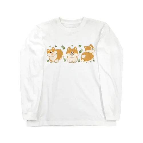 可愛いコーギー Long Sleeve T-Shirt