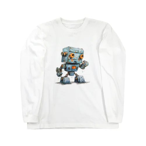 レトロ戦闘ロボットＴ ロングスリーブTシャツ