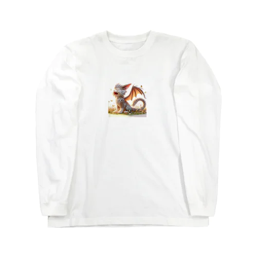 おはようあくび！猫ドラゴン Long Sleeve T-Shirt