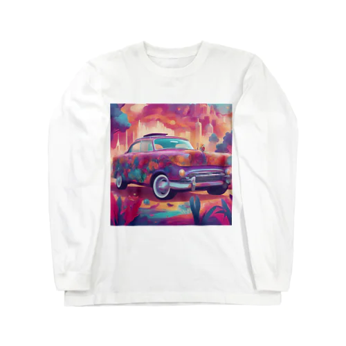 Art Paint Car ロングスリーブTシャツ