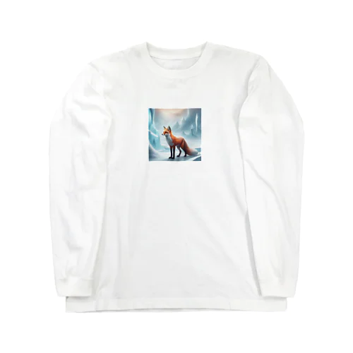 氷山と狐 Long Sleeve T-Shirt