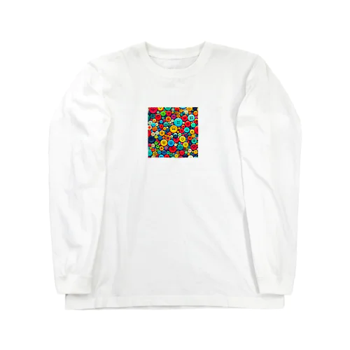 カラフルボタン Long Sleeve T-Shirt