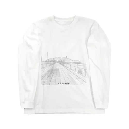 江の島イラスト Long Sleeve T-Shirt