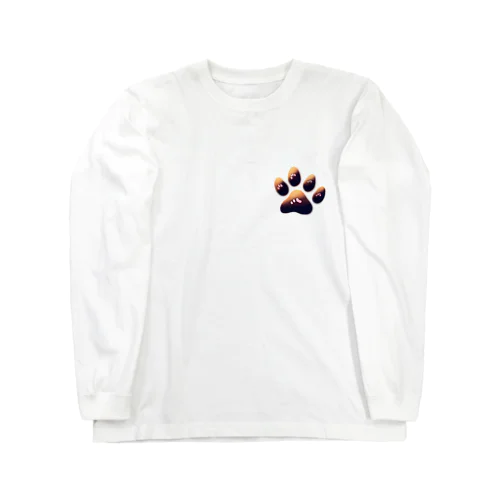 猫の肉球ニャンポイント Long Sleeve T-Shirt