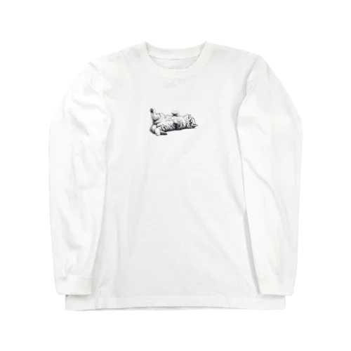 ねこごろり/モノクロ Long Sleeve T-Shirt