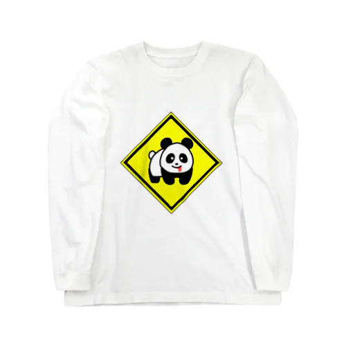 にゃんこ王子 パンダ標識 Long Sleeve T-Shirt