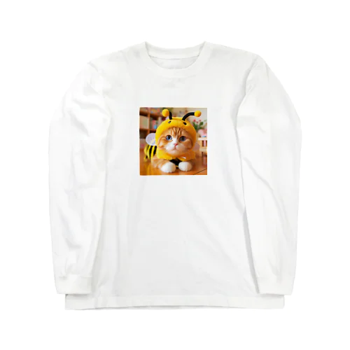 ミツバチ🐝のコスプレをした🐱にゃんこ🐾 Long Sleeve T-Shirt