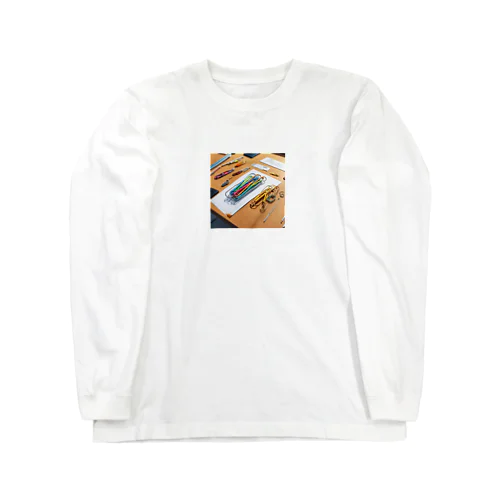 ホッチキスの群衆 Long Sleeve T-Shirt