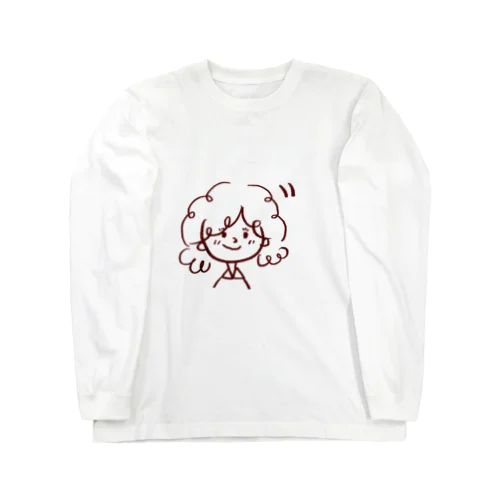 くせ毛の女の子 Long Sleeve T-Shirt