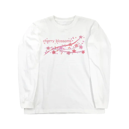 cherry blossoms ロングスリーブTシャツ