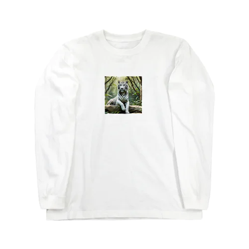 ホワイトタイガー Long Sleeve T-Shirt