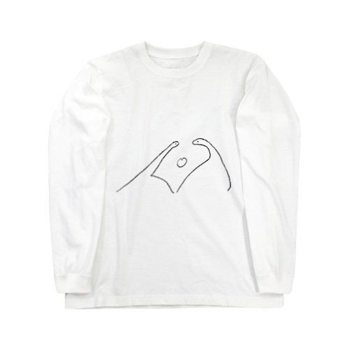 恐竜カップル Long Sleeve T-Shirt