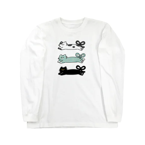 むす尾にゃんこ Long Sleeve T-Shirt