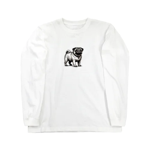 パグの表情 Long Sleeve T-Shirt