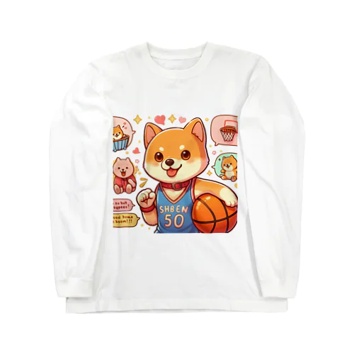 バスケットボール犬　SHBEN Long Sleeve T-Shirt