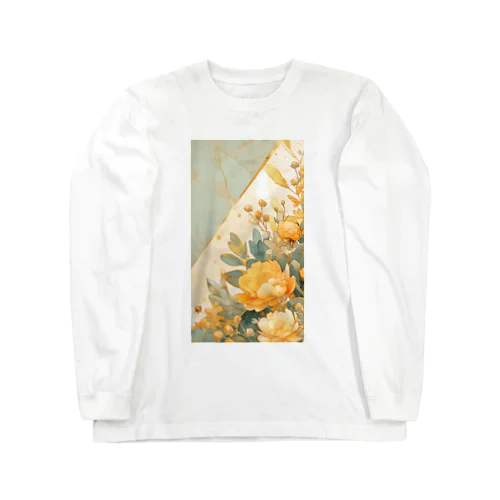 Lucky Flower Green Yellow Long Sleeve T-Shirt