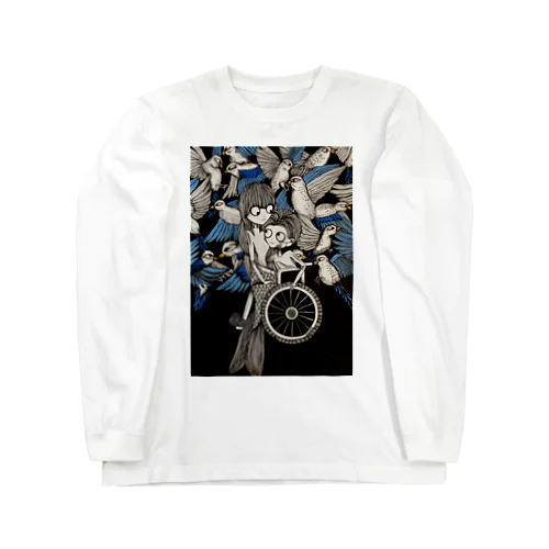 人魚と鳥 Long Sleeve T-Shirt