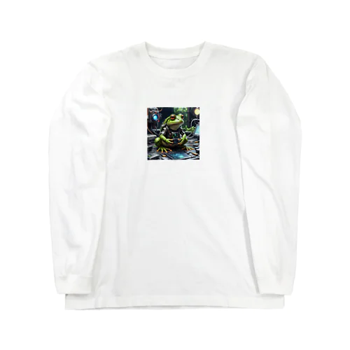 高度な技術を駆使するカエル Long Sleeve T-Shirt