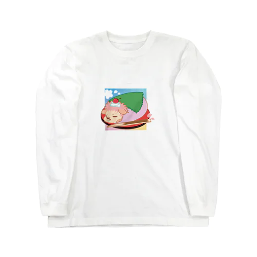 季節のさくら餅ハリネズミ Long Sleeve T-Shirt