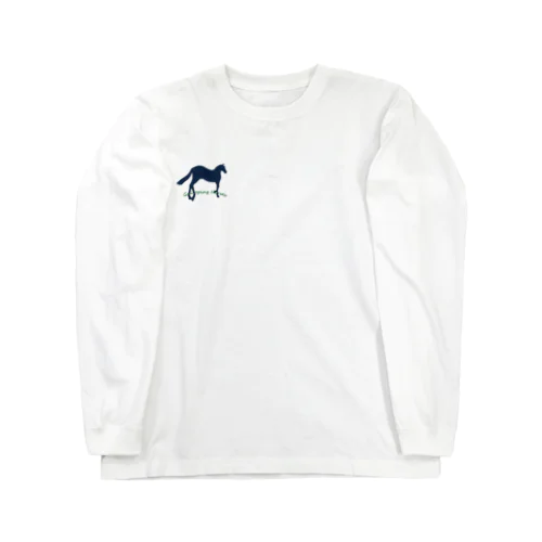 馬イラスト Long Sleeve T-Shirt