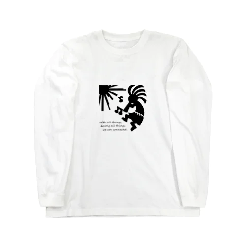 ココペリ　デザイン　ネイティブアメリカン Long Sleeve T-Shirt