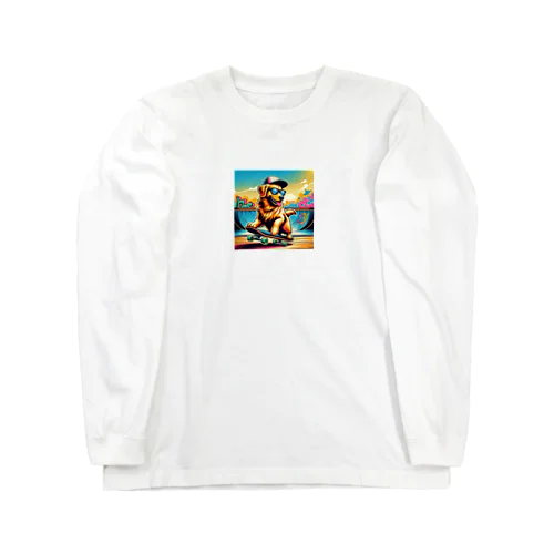 キャップ犬2 Long Sleeve T-Shirt