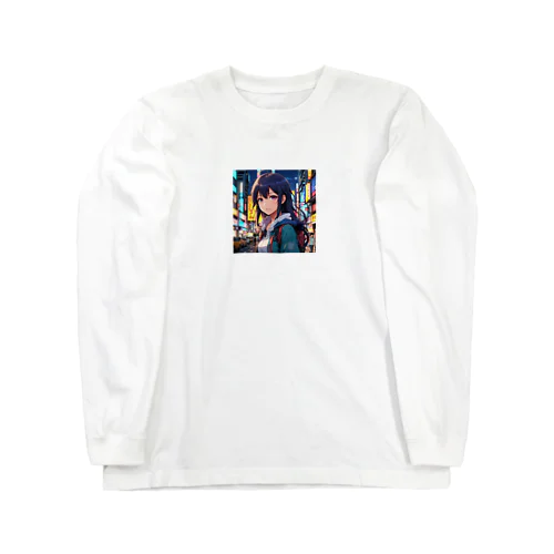 ひとりで演奏する、夢いっぱいの女の子♪ Long Sleeve T-Shirt