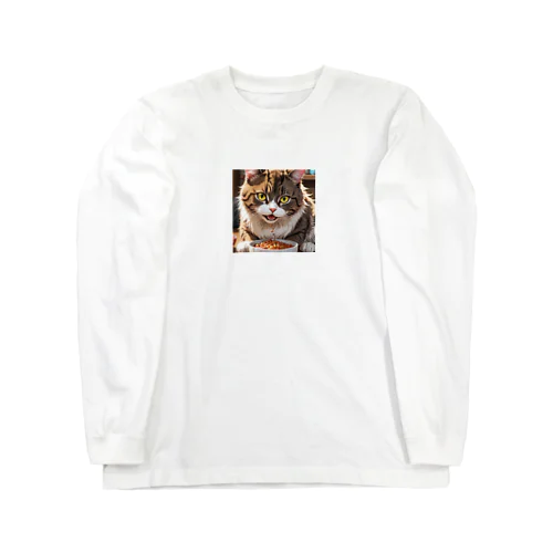 ふわふわの猫とのほっこりタイム♪ Long Sleeve T-Shirt