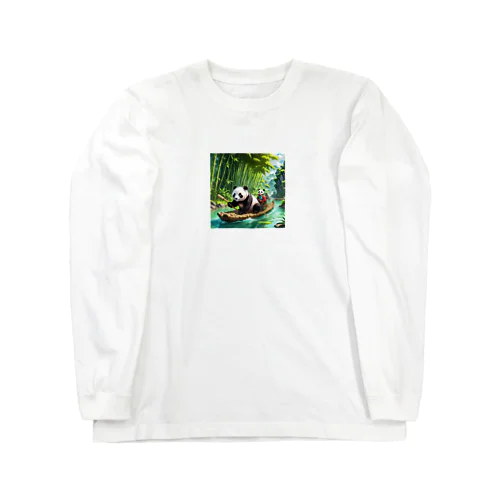 冒険パンダ Long Sleeve T-Shirt