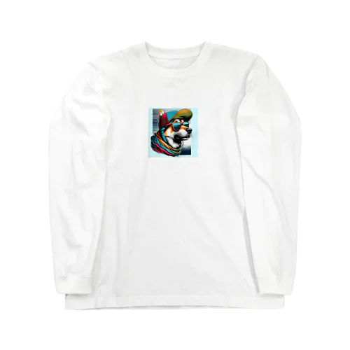 キャップ犬15 ロングスリーブTシャツ