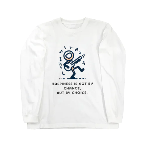 Stick figure singing Long Sleeve T-Shirt