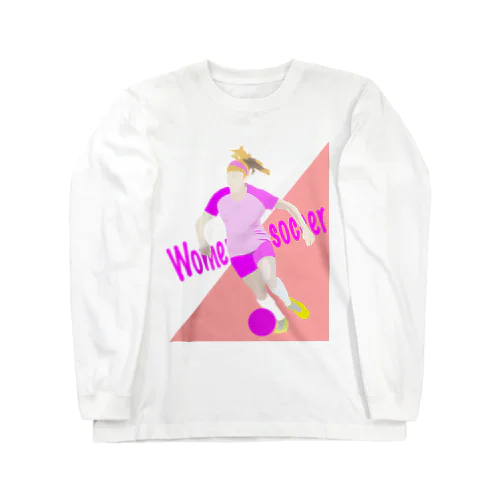 women’s soccer スターフォワード Long Sleeve T-Shirt