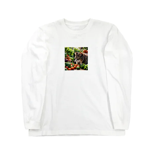 草食な猫？ Long Sleeve T-Shirt