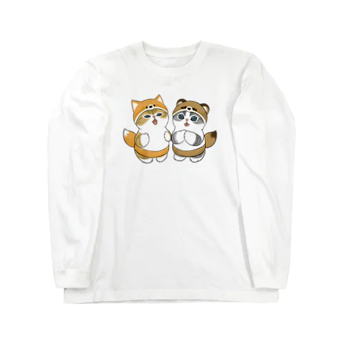 きつねにゃん＆たぬきにゃん Long Sleeve T-Shirt