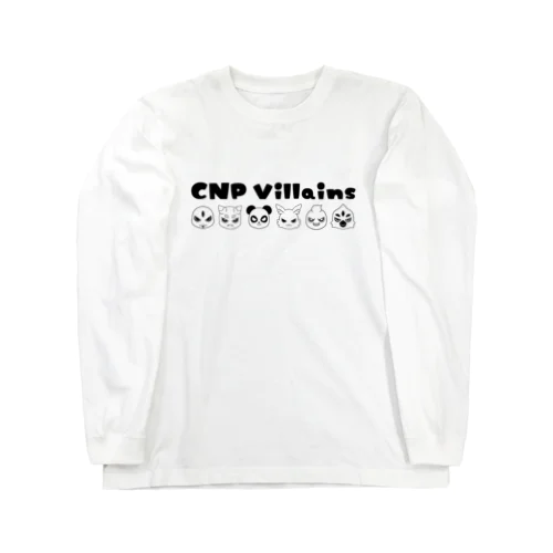 CNPVillains 6アイコンBK ロングスリーブTシャツ