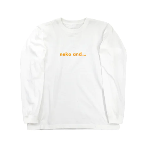 neko and ...ロゴ(イエロー) Long Sleeve T-Shirt