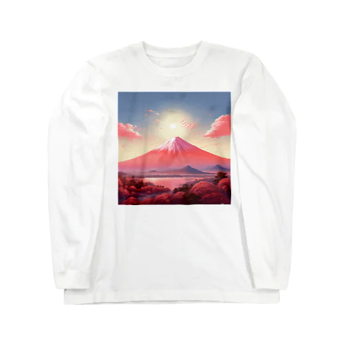 赤富士希望の印　なでしこ1478 ロングスリーブTシャツ