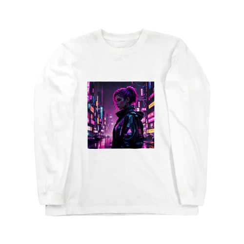 ネオン幻想: 運命を背負う者 Long Sleeve T-Shirt