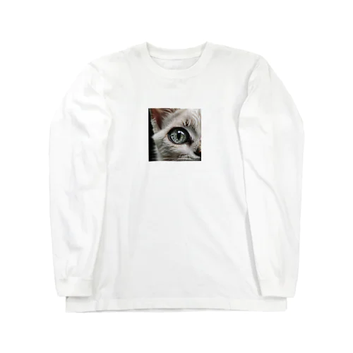 ドアップ猫さん Long Sleeve T-Shirt