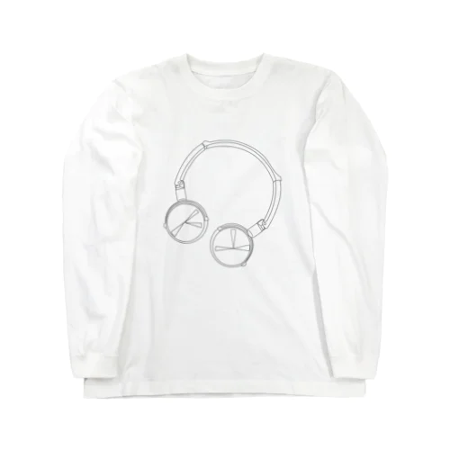 more music 音楽好きヘッドフォン Long Sleeve T-Shirt