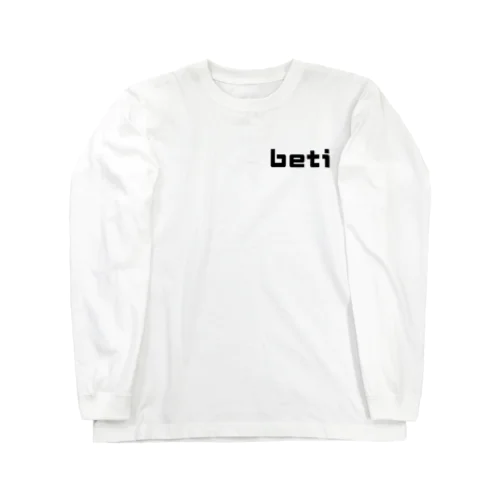 beti ブラックロゴ Long Sleeve T-Shirt