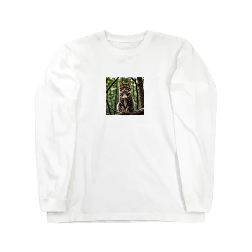 森の猫 Long Sleeve T-Shirt