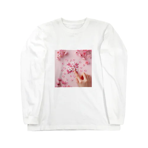 さくらの花びらで遊ぼう♪ Long Sleeve T-Shirt