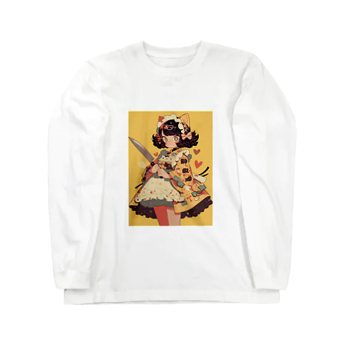 フリルモンスター　YELLOW cat ロングスリーブTシャツ