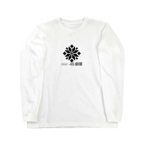 雪のドット結晶 Long Sleeve T-Shirt