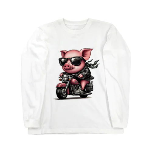 ぶたライダー Long Sleeve T-Shirt