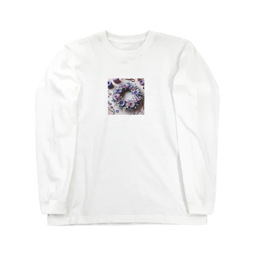 すみれのリース２ Long Sleeve T-Shirt